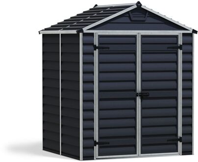 Metalen Tuinhuis Skylight - Grijs - 154x185cm - Met Vloer