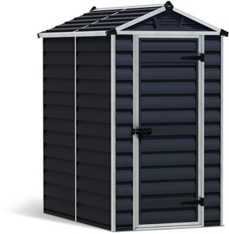 Metalen Tuinhuis Skylight - Grijs - 177x121cm - Enkele Deur - Met Vloer