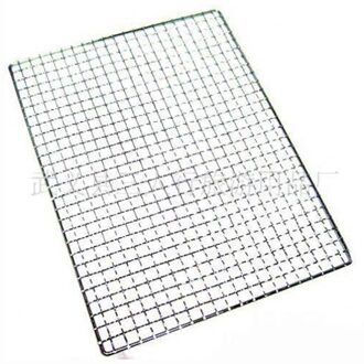 Metalen Vierkante Grill 1pc Barbecue Gaas Anti-aanbak Rvs Grillen Draad Netto 40cm x 25cm BBQ gereedschap Grill Accessoires