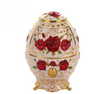 Metalen Vintage Automatische Tandenstoker Houder Zinklegering Metalen Tandenstoker Dispenser Box Organizer Europese Stijl rood