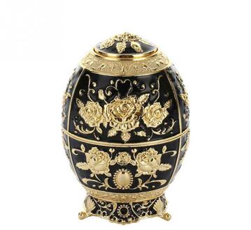 Metalen Vintage Automatische Tandenstoker Houder Zinklegering Metalen Tandenstoker Dispenser Box Organizer Europese Stijl zwart