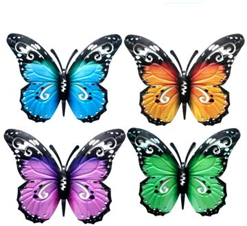 Metalen Vlinder Muur Decoratie Thuis Indoor Muur Opknoping Outdoor Insect Hardware Ambachten Tuin Achtertuin Hanger Decoraties