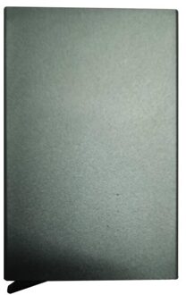 Metalen Vrouwen Mannen Visitekaarthouder Aluminium Houder Metalen Doos Mannen Credit Visitekaartje Case Portemonnee Multicolor Tas grijs