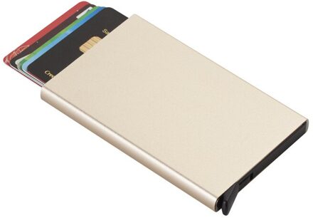 Metalen Vrouwen Mannen Visitekaarthouder Aluminium Houder Metalen Doos Mannen Credit Visitekaartje Case Portemonnee Multicolor Tas RoseGold