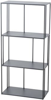 Metalen Wandkast Tripoli - Afmeting 28x55x115 cm - Zwart