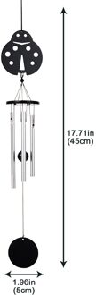 Metalen Windgong Lieveheersbeestje Aluminium Staaf Wind Spinner Kamer Home Decor Tuin Decoratie Outdoor Lente Balkon Decoraties, Jardin