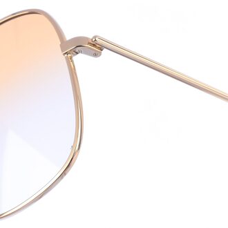 Metalen zonnebril met rechthoekige vorm VB215S dames Oranje