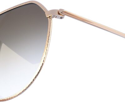 Metalen zonnebril met rechthoekige vorm VB221S dames Donkergrijs - One Size