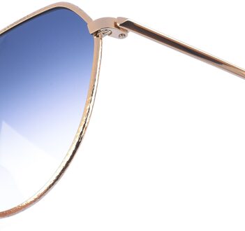 Metalen zonnebril met rechthoekige vorm VB221S dames - maat Donkerblauw