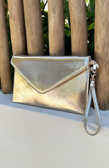 Metallic Clutch Goud