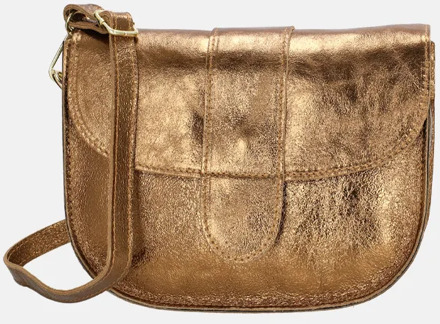 metallic crossbody tas brons Koper - No Size