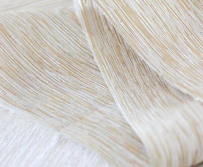 Metallic Knipperende poly katoen stof shantung zijde bridal jas schoen zak gordijn materiaal 50 cm * 138 cm offwhite gouden