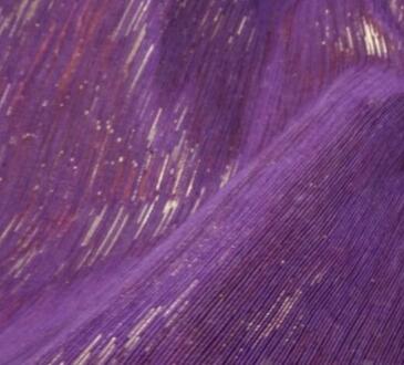 Metallic Knipperende poly katoen stof shantung zijde bridal jas schoen zak gordijn materiaal 50 cm * 138 cm paars gouden