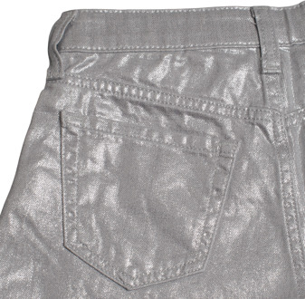 Metallic shorts met hoge taille voor meisjes 624636 Zilver