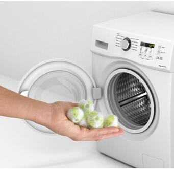 Metaltex 6 pluisverwijderende wasballen wit