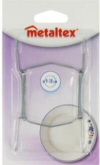 Metaltex Bordenhouder van 11 tot 18cm zilver