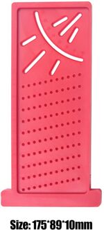 Meten Hoek Heerser Gradenboog Gauge 45-90 Graden Metrische Voor Houtbewerking Scribe Meten Meten Tool Rood