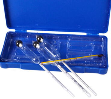 Meten Hydrometer + Thermometer Alcohol Meter 0-100% 3Pcs Diy Proof
