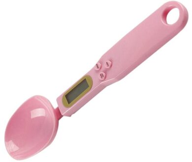 Meten Keuken Lepel Gereedschap Met Lcd-scherm Digitale Elektronische Bakken 500G/0.1G Schalen Benodigdheden Voor Huishoudelijke Keuken roze