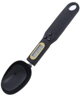 Meten Keuken Lepel Gereedschap Met Lcd-scherm Digitale Elektronische Bakken 500G/0.1G Schalen Benodigdheden Voor Huishoudelijke Keuken zwart