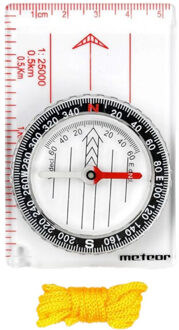 Meteor 71006 kompas & liniaal Wit - One size