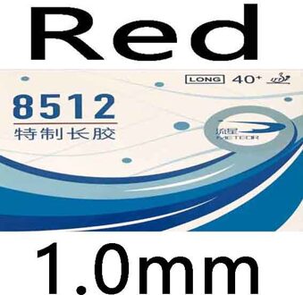 METEOR 8512 Pips lange Tafeltennis Rubber voor racket Ping Pong Paddle bat rood 1.0mm