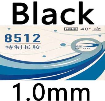 METEOR 8512 Pips lange Tafeltennis Rubber voor racket Ping Pong Paddle bat zwart 1.0mm
