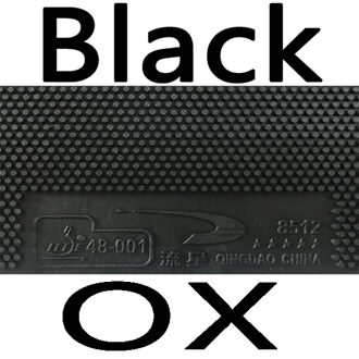 METEOR 8512 Pips lange Tafeltennis Rubber voor racket Ping Pong Paddle bat zwart OX