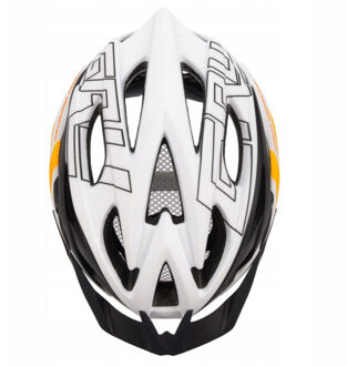 Meteor Gruver logo fietshelm voor volwassenen Wit - One size