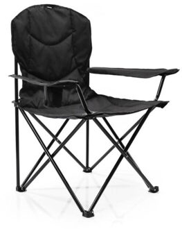 Meteor Hiker klapstoel Zwart - One size