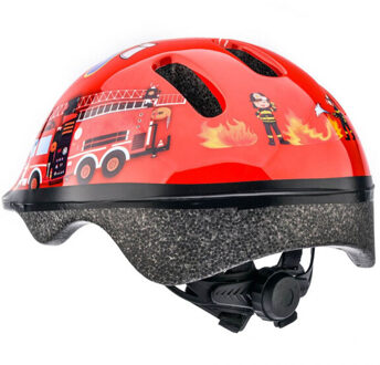 Meteor Kinder/kinder brandweerwagen fietshelm Blauw - XS