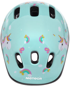 Meteor Kinder/kinder pony fietshelm Blauw - One size