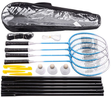 Meteor Motion badminton set Blauw - One size