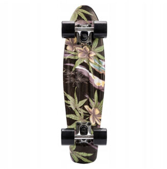 Meteor Plastic bloemen skateboard Zwart - One size