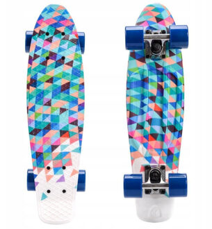 Meteor Plastic geometrisch skateboard - maat One size Veelkleurig