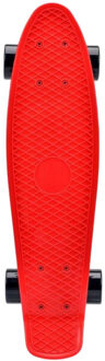 Meteor Plastic skateboard Rood - One size