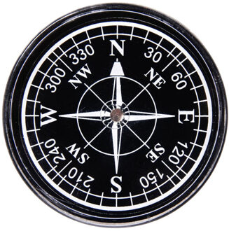 Meteor Rond richtingkompas Zwart - One size