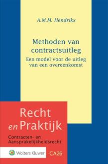 Methoden Van Contractsuitleg - A.M.M. Hendrikx