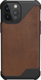 Metropolis Lite Apple iPhone 12 Pro Max Back Cover Leer Bruin