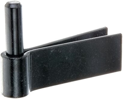 Metselduim F-vorm Plaasterhaak Kataforetisch Zwart ⌀16/105x40mm