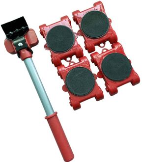 Meubelen Mover Tool Vervoer Lifter Zware Voeders Moving 4 Wielen Roller Met 1 Bar Set