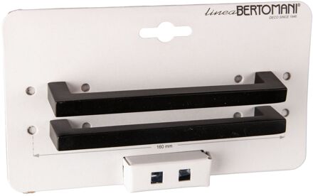 Meubelgreep 1147 - Aluminium Zwart Mat - 128mm - 2 Stuks