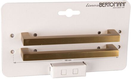 Meubelgreep 1147 Mat Messing Aluminium 128mm 2 Stuks