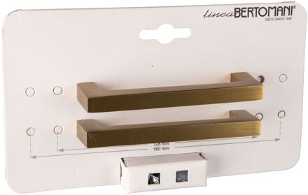 Meubelgreep 1147 Mat Messing Aluminium 96mm 2 Stuks