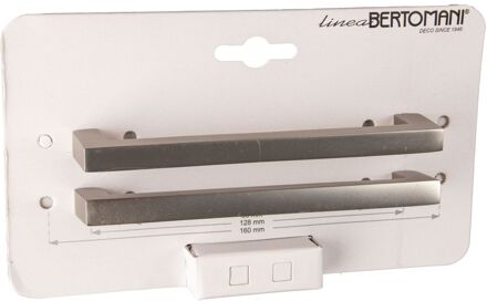 Meubelgreep 1147 Vernikkeld Aluminium 128mm 2 Stuks