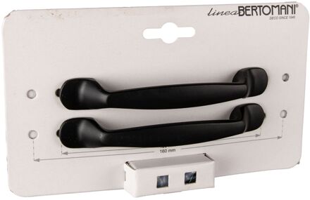 Meubelgreep 2031 Mat Zwart Aluminium 96mm 2 Stuks