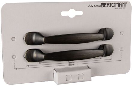 Meubelgreep 2031 Verbronsd Aluminium 96mm 2 Stuks