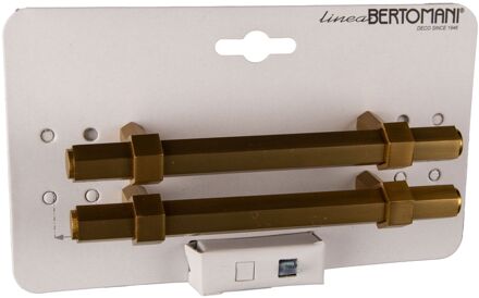 Meubelgreep 2034 - Messing Mat - 96mm - 2 Stuks