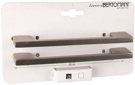 Meubelgreep 2079 Vernikkeld Aluminium 128mm 2 Stuks