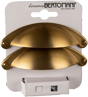 Meubelgreep 2097 Mat Vermessingd Zamak 64mm 2 Stuks